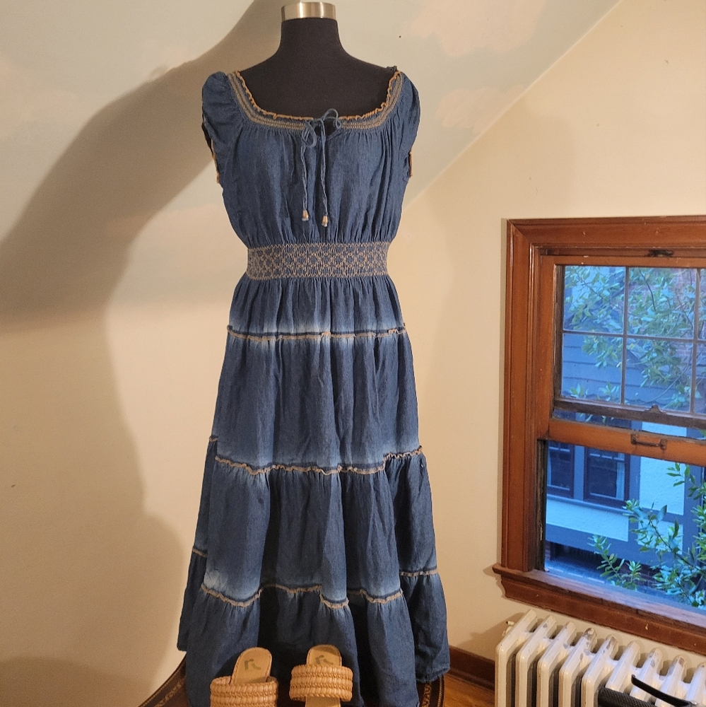 Denim Cotton Dress Size L